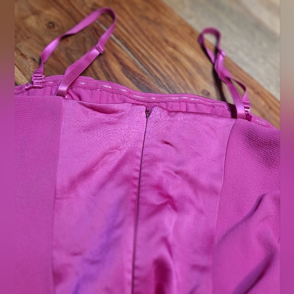 BCBGMaxAzria Claudine Bright Berry Pink Magenta Dress 6 - Picture 7 of 8